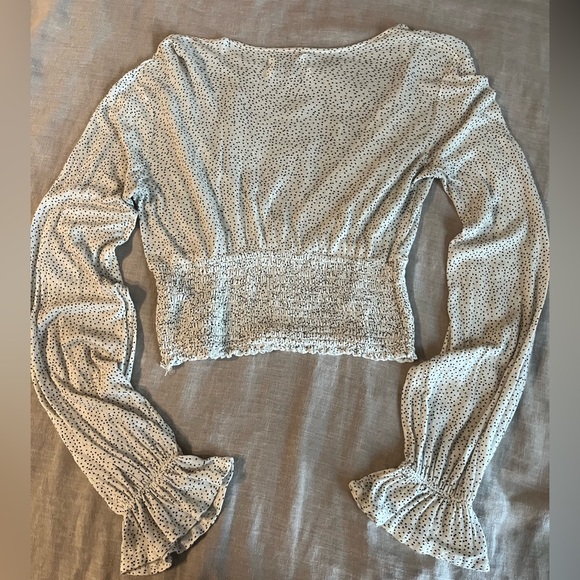 Urban Outfitters Long Sleeve Cropped Blouse - Picture 4 of 4